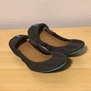 Tieks By Gavrieli Womens Ballet Flats Size 9 Greystone Gray Vegan Wool Slip On